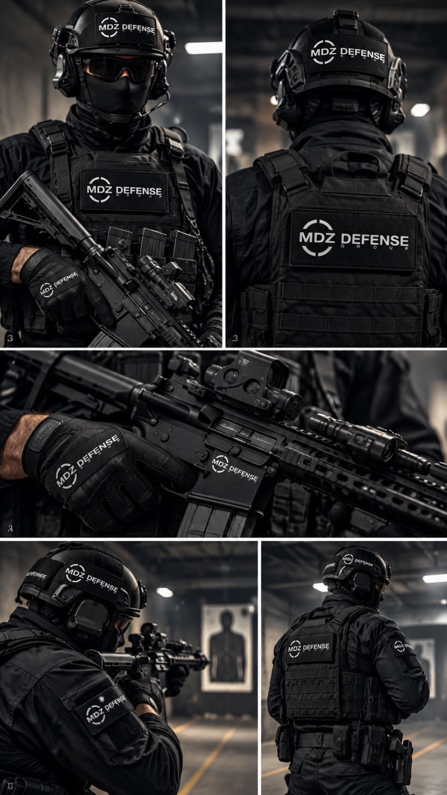 Equipo táctico MDZ Defense Group